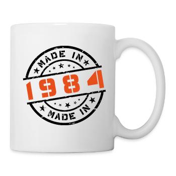 Année de naissance Anniversaire Né en - Fabriqué en 1984 - Mug blanc - blanc - Droite