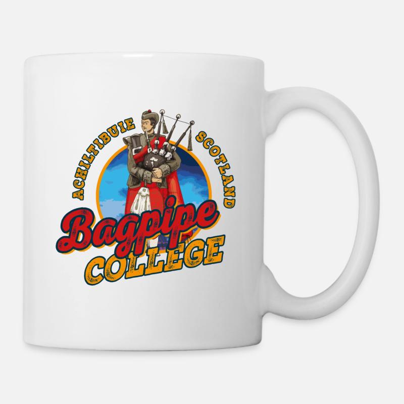 Achiltibuie Bagpipe School - Mug - white