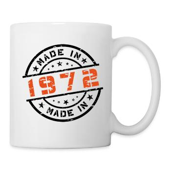 Année de naissance Anniversaire Né en - Fabriqué en 1972 - Mug blanc - blanc - Droite