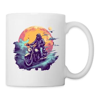 Rocker Biker Chopper - Tasse - Weiß - Rechts