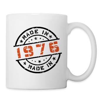 Année de naissance Anniversaire Né en - Fabriqué en 1976 - Mug blanc - blanc - Droite