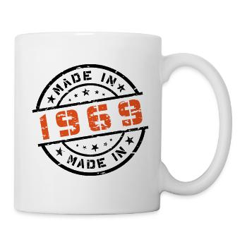 Année de naissance Né(e) - Fabriqué en 1969 - Mug blanc - blanc - Droite