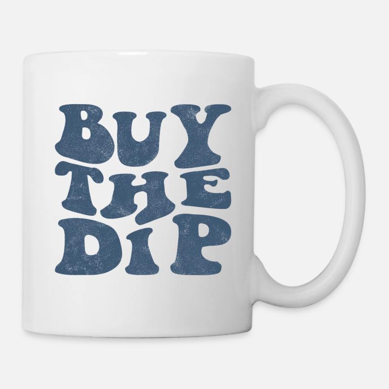 Buy the dip! retro blau - Tasse - Weiß