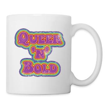 Queer 'n' Bold Rainbow Vintage - Mug - white - Right