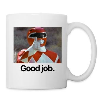 Power Rangers Rouge Ranger Good Job - Mug blanc - blanc - Droite