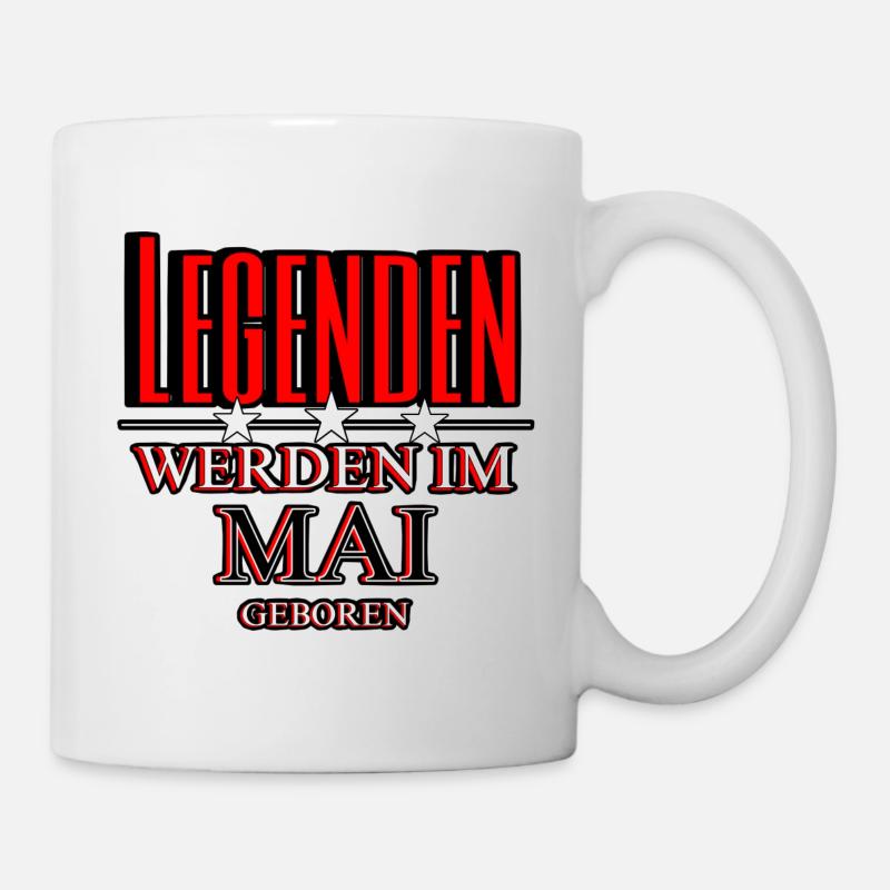 Legends are born in May - Mug - white