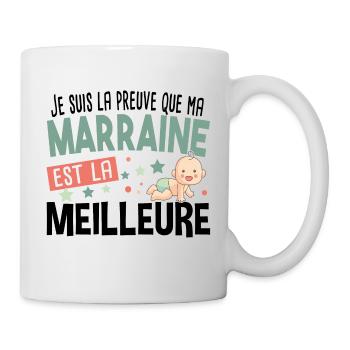 Marraine Bébé Cadeau Nourrisson Naissance - Mug blanc - blanc - Droite