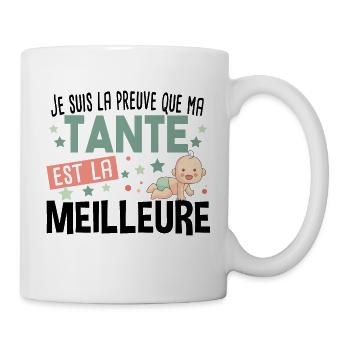 Tante Bébé Cadeau Nourrisson Naissance - Mug blanc - blanc - Droite