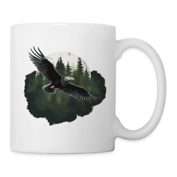 Wildlife-Inspired Adventure: Adlerflug - Tasse - Weiß - Rechts
