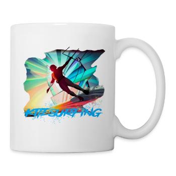 Kitesurfing - Tasse - Weiß - Rechts