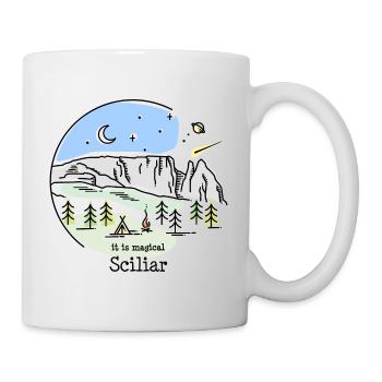 Sciliar Schlern Dolomiten Wandern Berg Klettern - Tasse - Weiß - Rechts