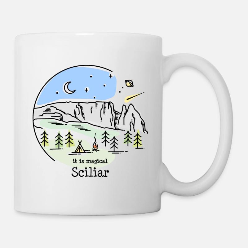 Sciliar Schlern Dolomiten Wandern Berg Klettern - Tasse - Weiß