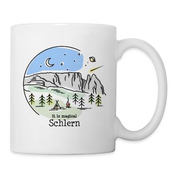 Schlern Sciliar Rosengarten Dolomiten Wanderung - Tasse - Weiß - Rechts