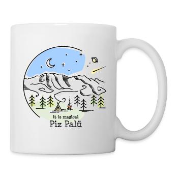 Piz Palü Mountain Pontresina Bernina Bernina Group - Mug - white - Right