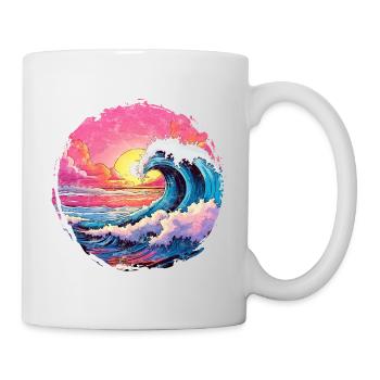 Sea, Wave, Sunset, Sun, Beach Summer - Mug - white - Right