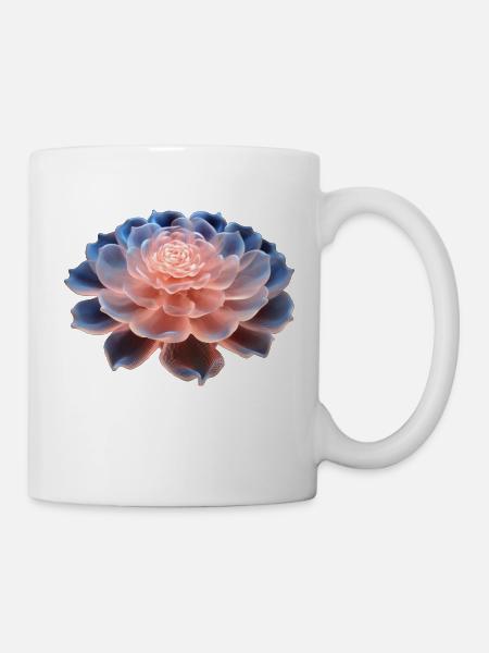 3D Flower - Mug - white