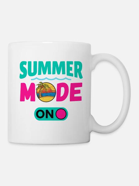 Sommermodus Ein - Tasse - Weiß
