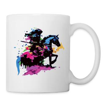 Rider Horse colorful - Mug - white - Right