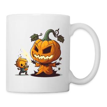 Kürbis Schnitzen Pro - Tasse - Weiß - Rechts