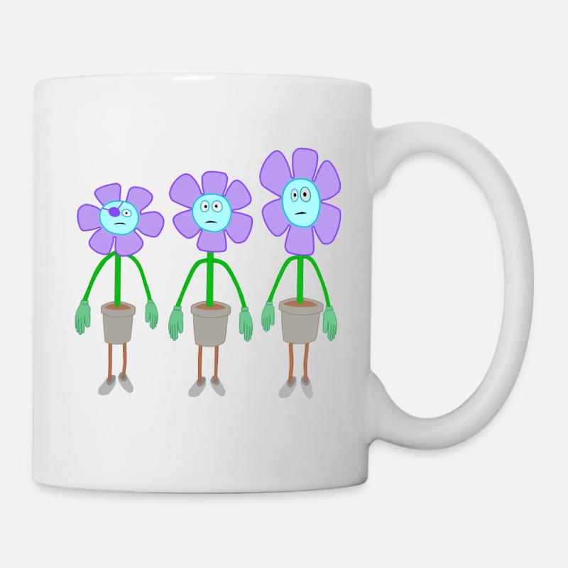 fun flower group - Tasse - Weiß