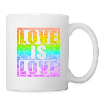 Love is Love LGBT - Célébrez la diversité - Mug blanc - blanc - Droite