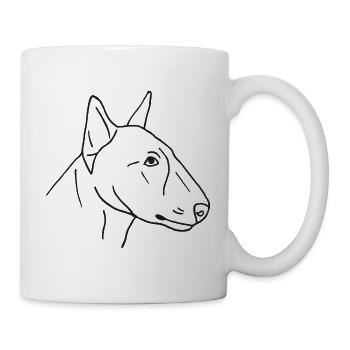 Bullterrier - Tasse - Weiß - Rechts