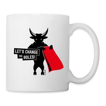 Let’s Change The Roles! (Contre La Tauromachie 2C) - Mug blanc - blanc - Droite