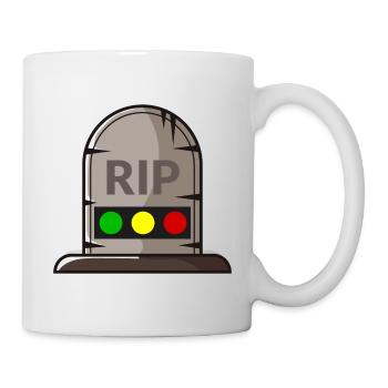 Feu tricolore reposer en toute tranquillité RIP - Mug blanc - blanc - Droite
