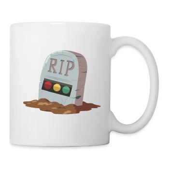 Feu tricolore reposer en toute tranquillité RIP - Mug blanc - blanc - Droite