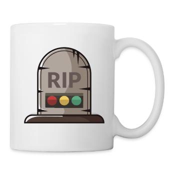 Ampel Ruhe in Frieden RIP - Tasse - Weiß - Rechts
