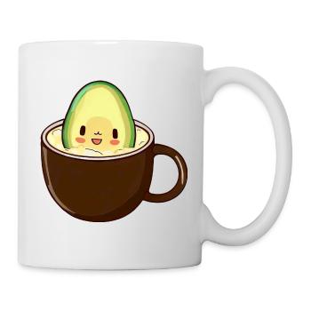 L’avocat baigne dans le café - Mug blanc - blanc - Droite