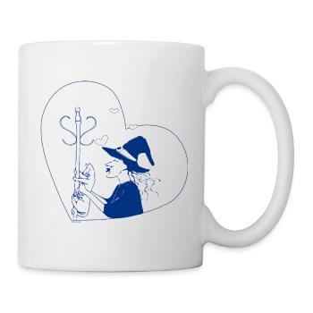 Hildelein, the cat sitter - Mug - white - Right