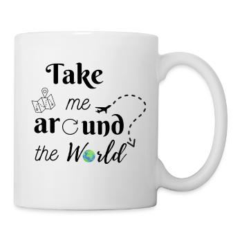Emmenez-moi autour du monde - Mug blanc - blanc - Droite