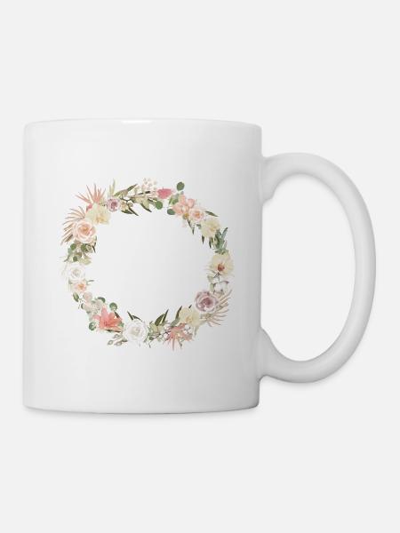Customizable Bohemian Crown - Mug - white
