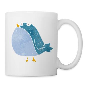 Vogel - Tasse - Weiß - Rechts