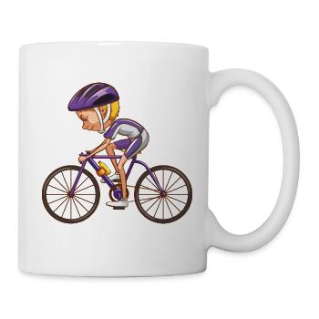 Fahrrad - Tasse - Weiß - Rechts