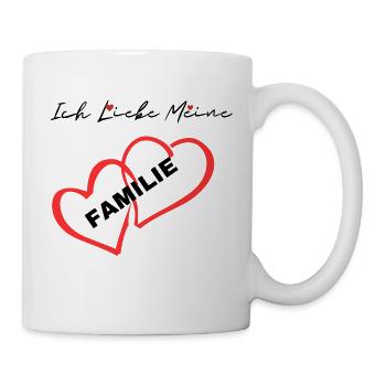 Ich Liebe Meine Familie - Tasse - Weiß - Rechts