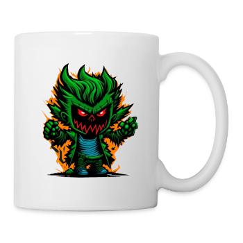 Graffiti Halloween Zombie Kid - Mug blanc - blanc - Droite