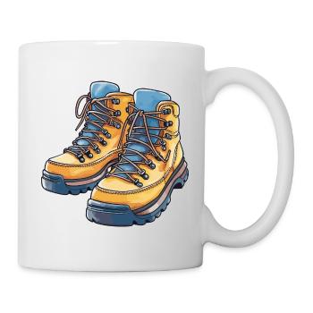 Hiking Boots - Mug - white - Right