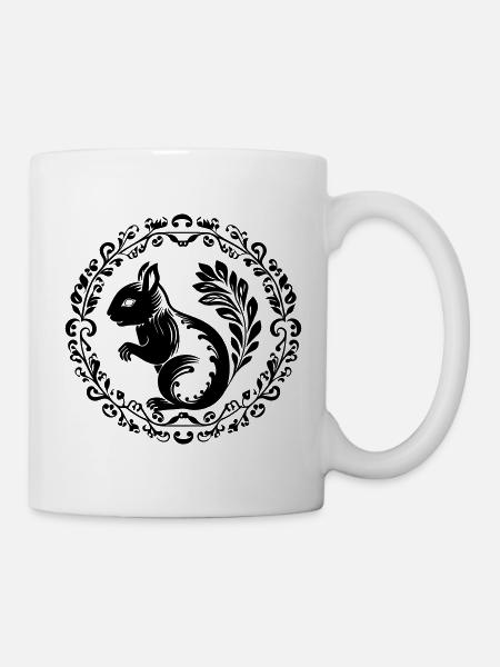 Eichhörnchen - Tasse - Weiß
