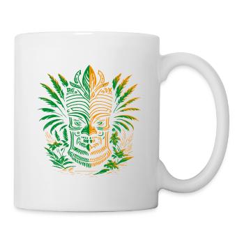 Tiki Mask Hawaii | Aloha Vibes - Mug - white - Right