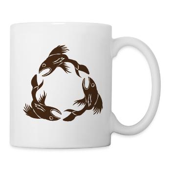 drei Fische - Tasse - Weiß - Rechts