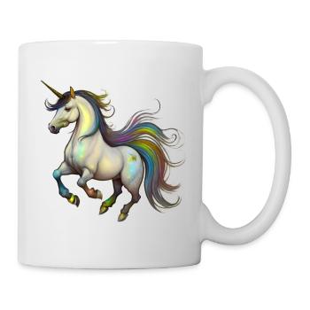 Unicorn in the Wind – Rainbow - Mug - white - Right