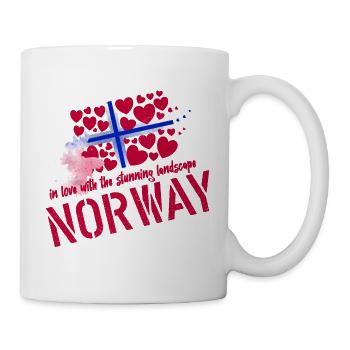 Norwegen Elch norge - Tasse - Weiß - Rechts