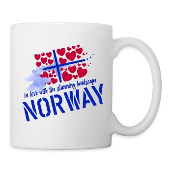 Norwegen Elche norge Norway - Mug - white - Right