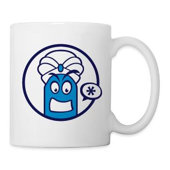 Niedliche Comic Figur (Turban, Kreis) - Tasse - Weiß - Rechts