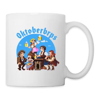 Oktoberbrps Volksfest Retro Gaming Festzelt Party - Mug - white - Right