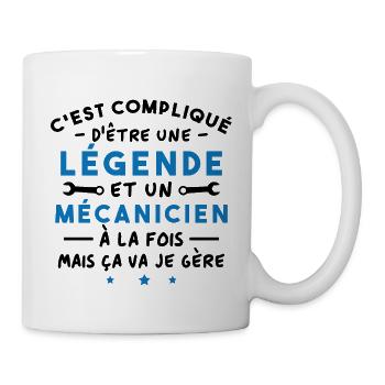 A legend and a mechanic - Mug - white - Right