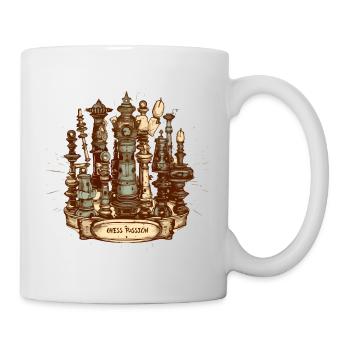 Passion des échecs - Mug blanc - blanc - Droite