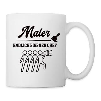 Maler Chef Meister Selbstständigkeit Firma Gründen - Tasse - Weiß - Rechts